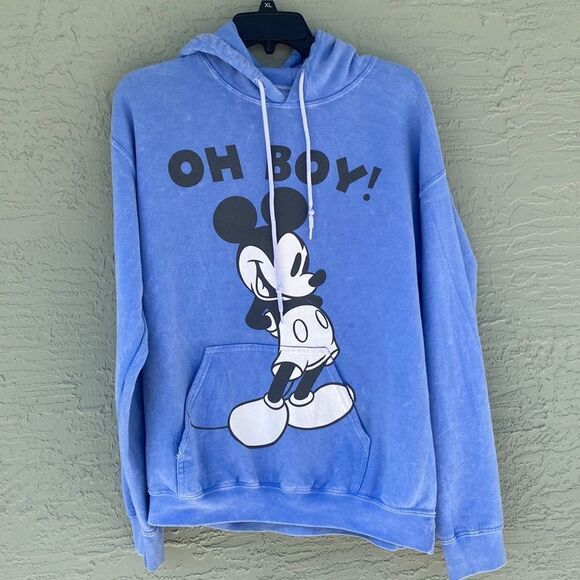 Disney Mickey OH BOY Hoodie Sz M - Picture 1 of 11